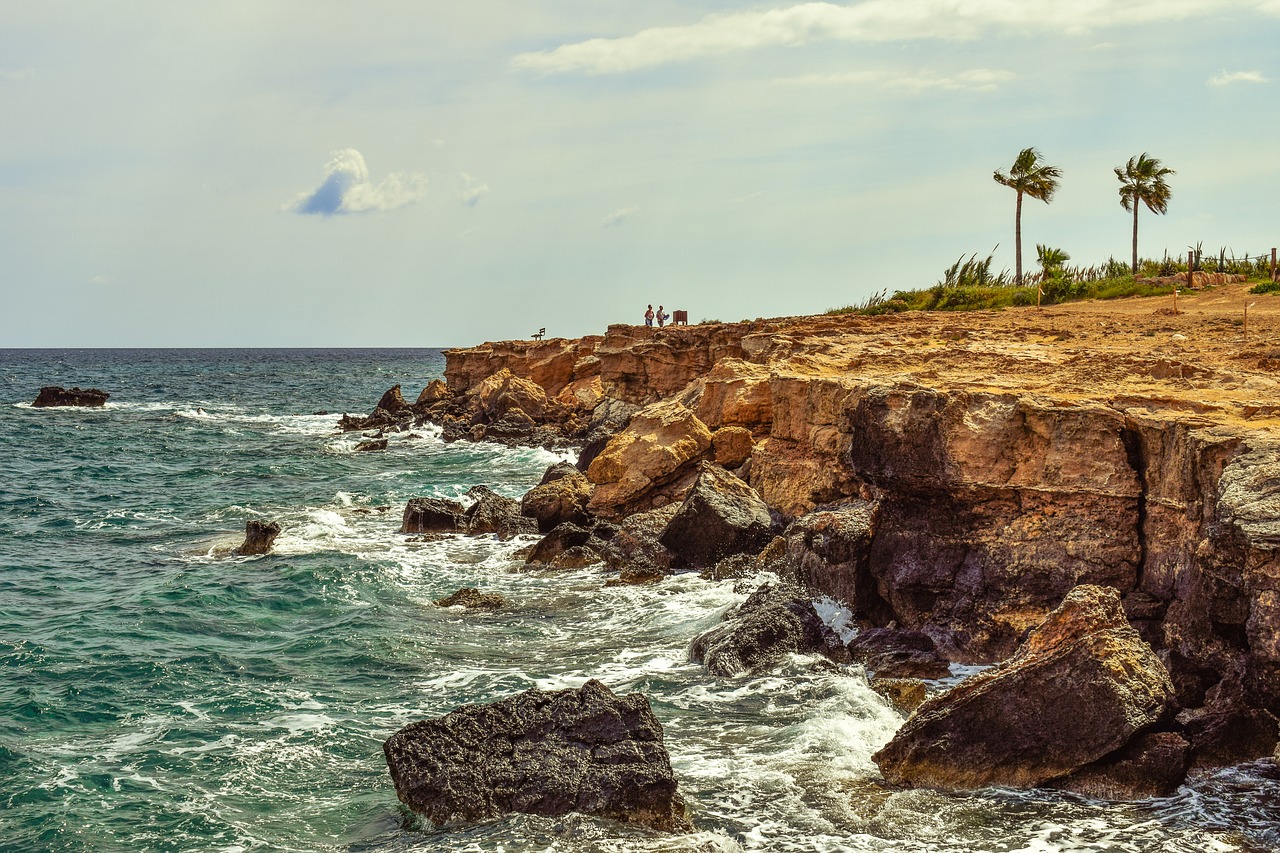 rocky coast waves nature free photo