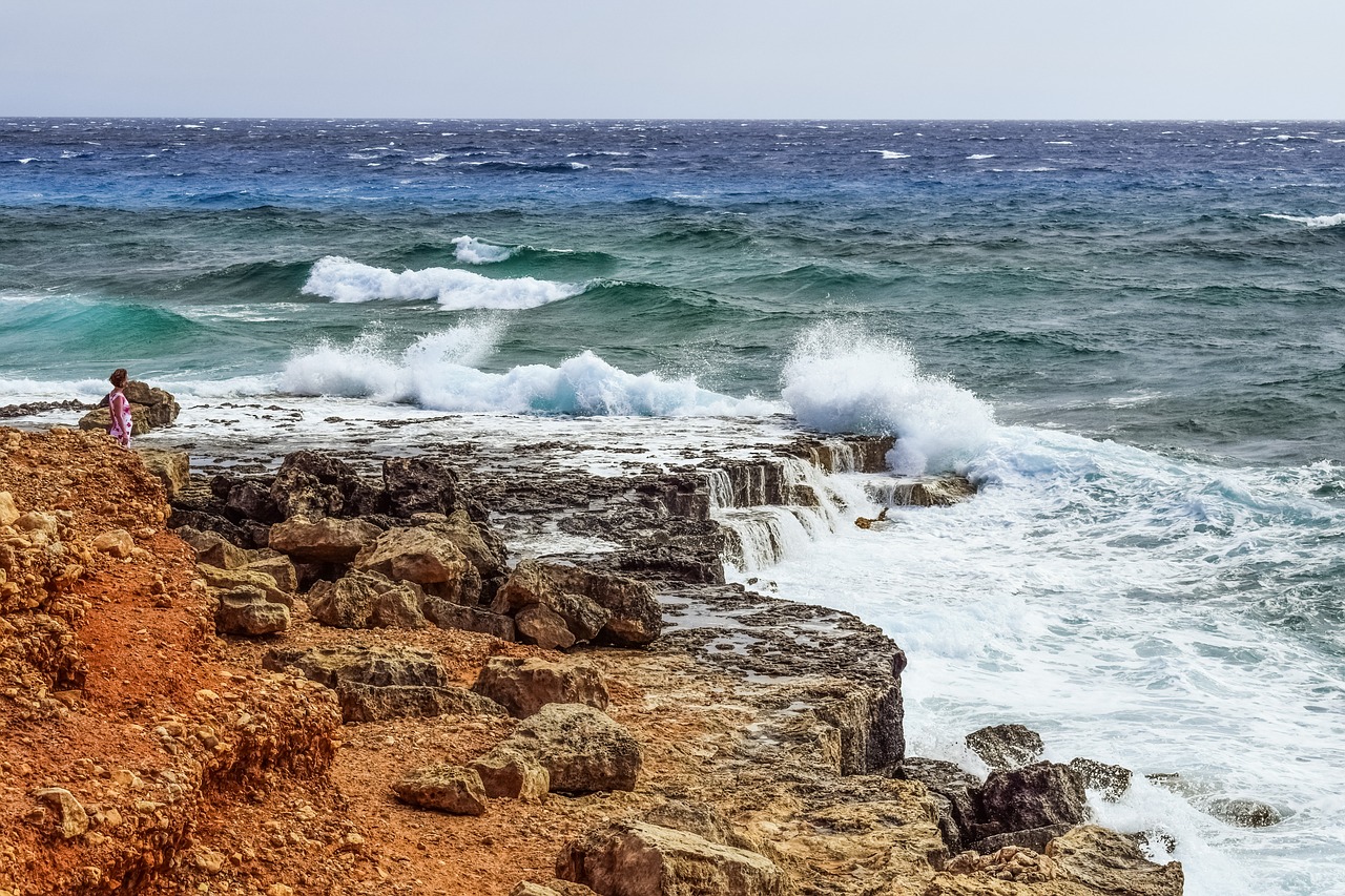 rocky coast waves coast free photo