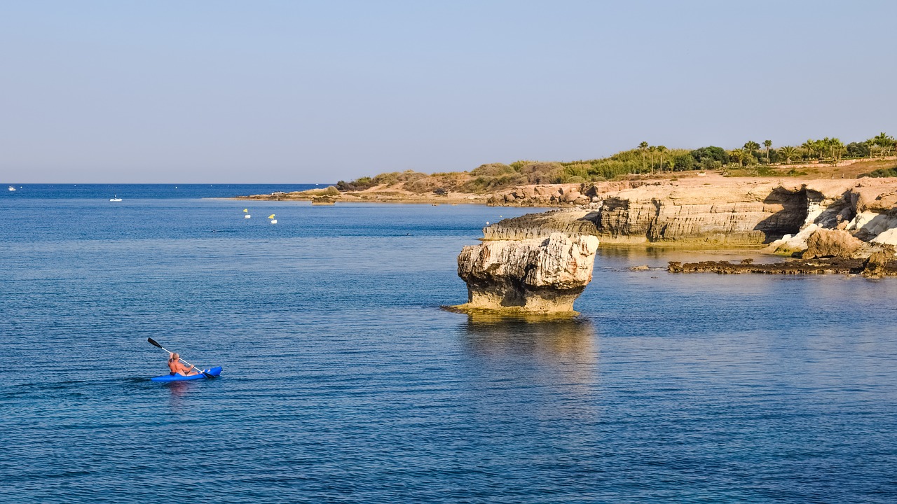 rocky coast summer sea free photo