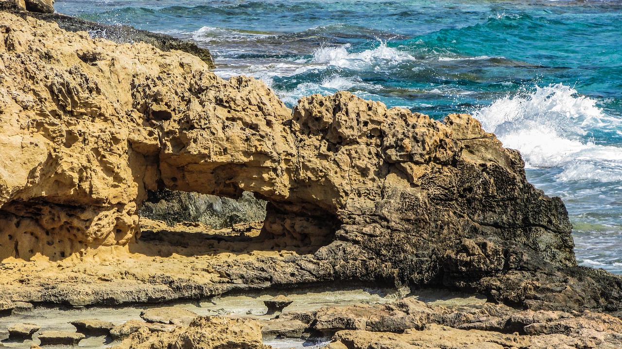 rocky coast formation erosion free photo