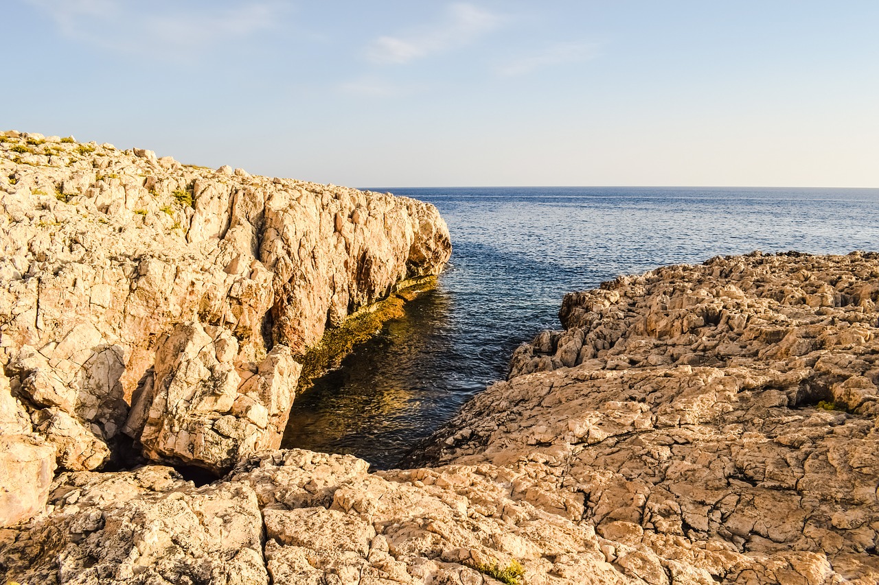 rocky coast formation rock free photo