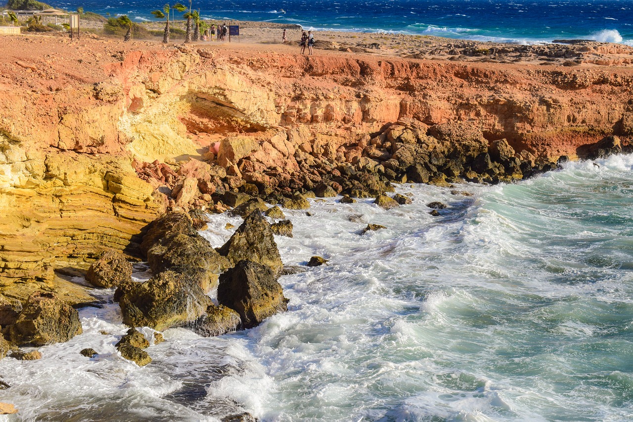 rocky coast cliff sea free photo