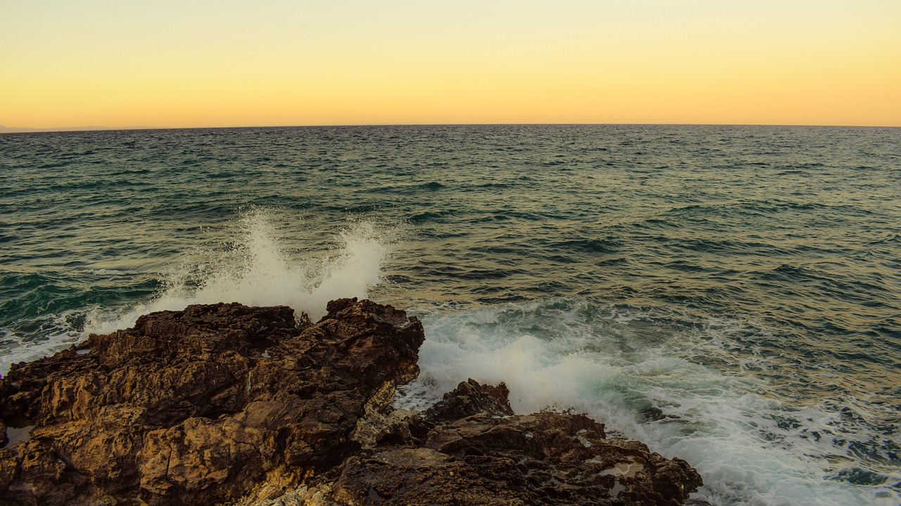 rocky coast wave coast free photo