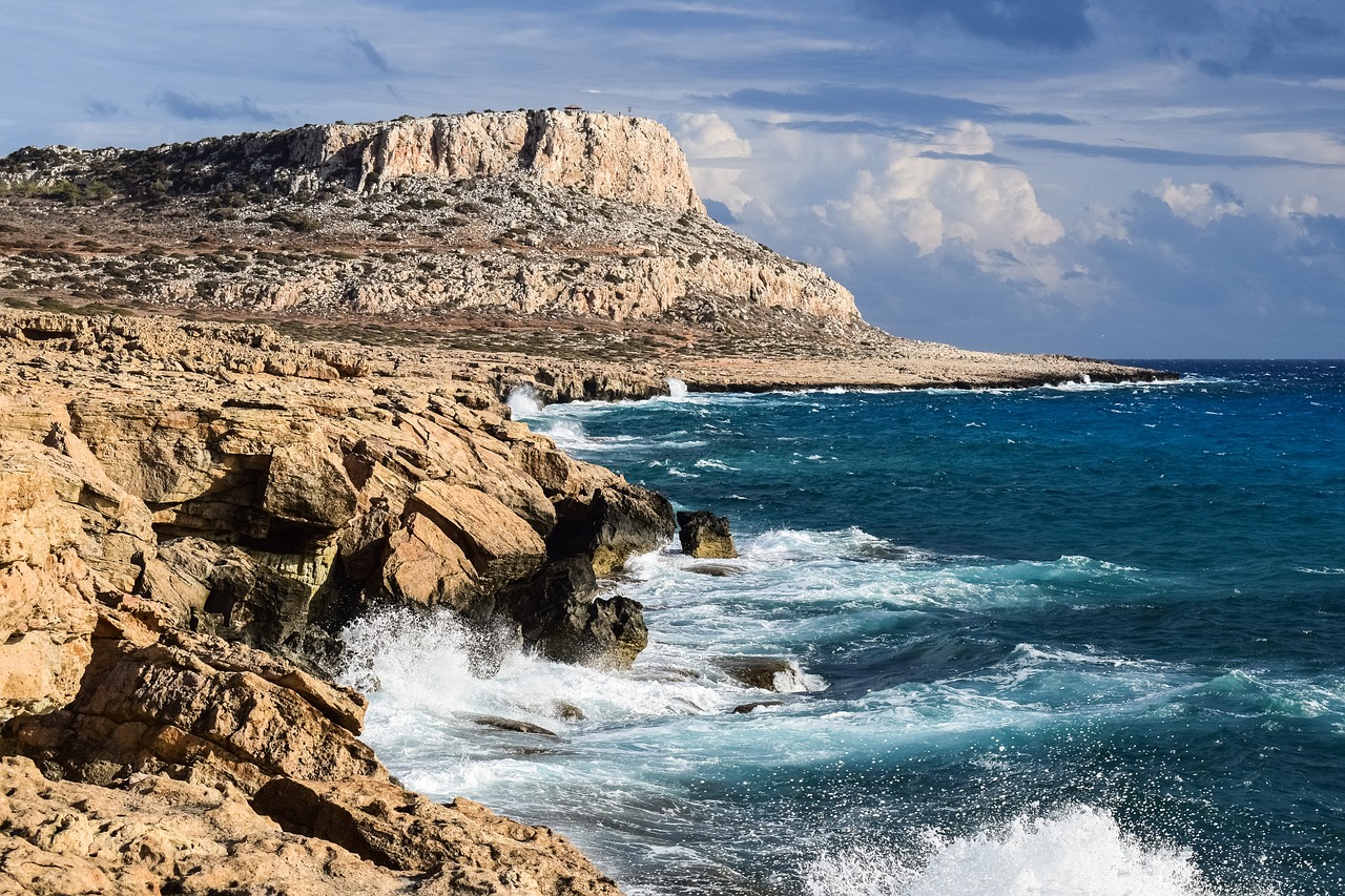 rocky coast formation rock free photo