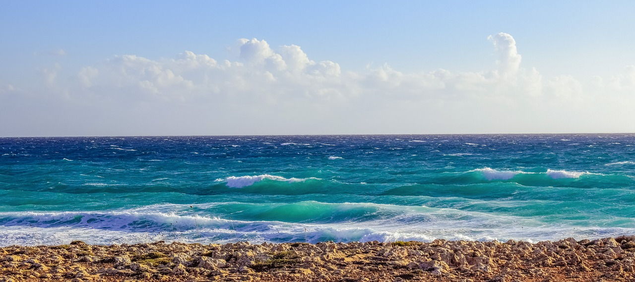 rocky coast sea waves free photo