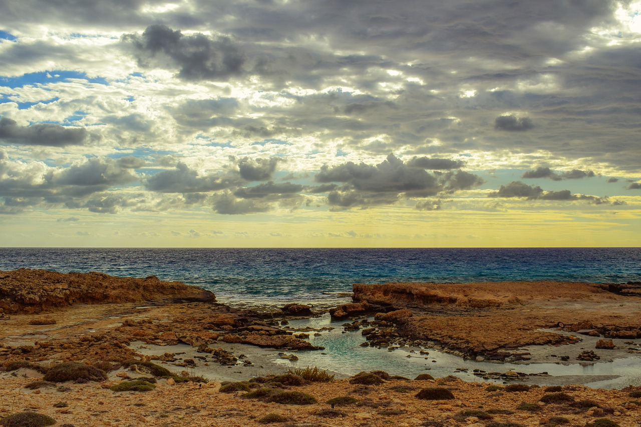 rocky coast landscape sea free photo