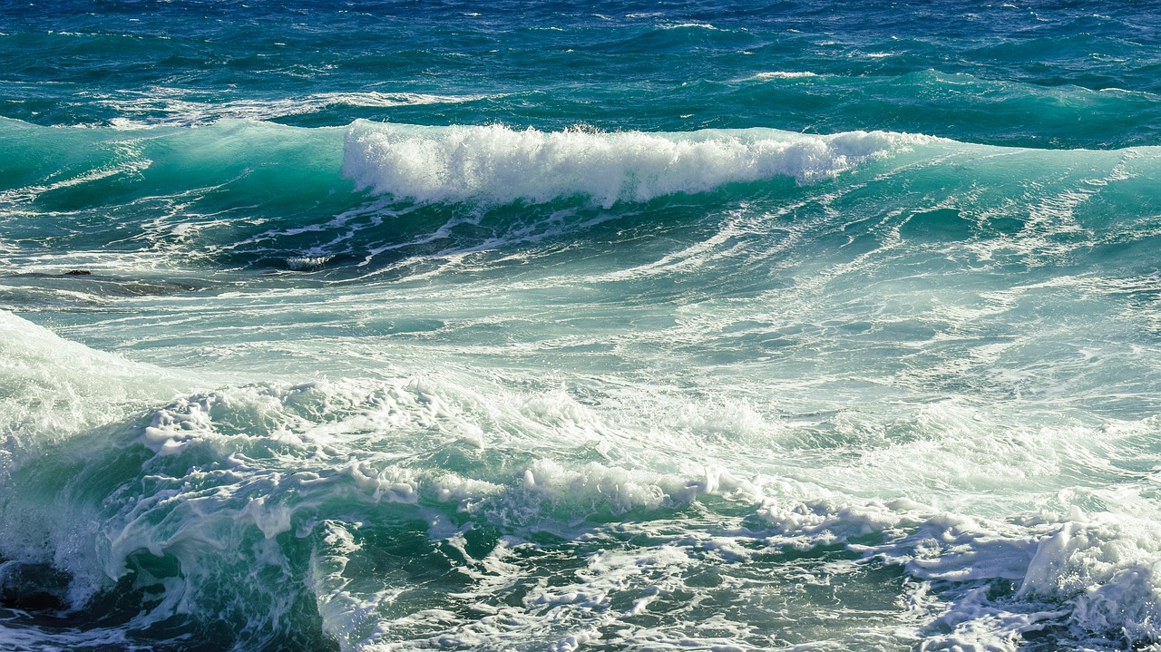 rocky coast waves sea free photo