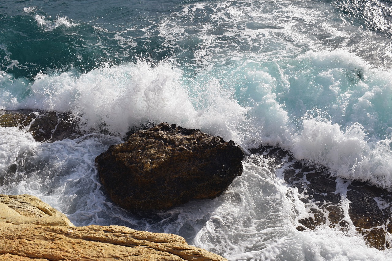 rocky coast cliff sea free photo