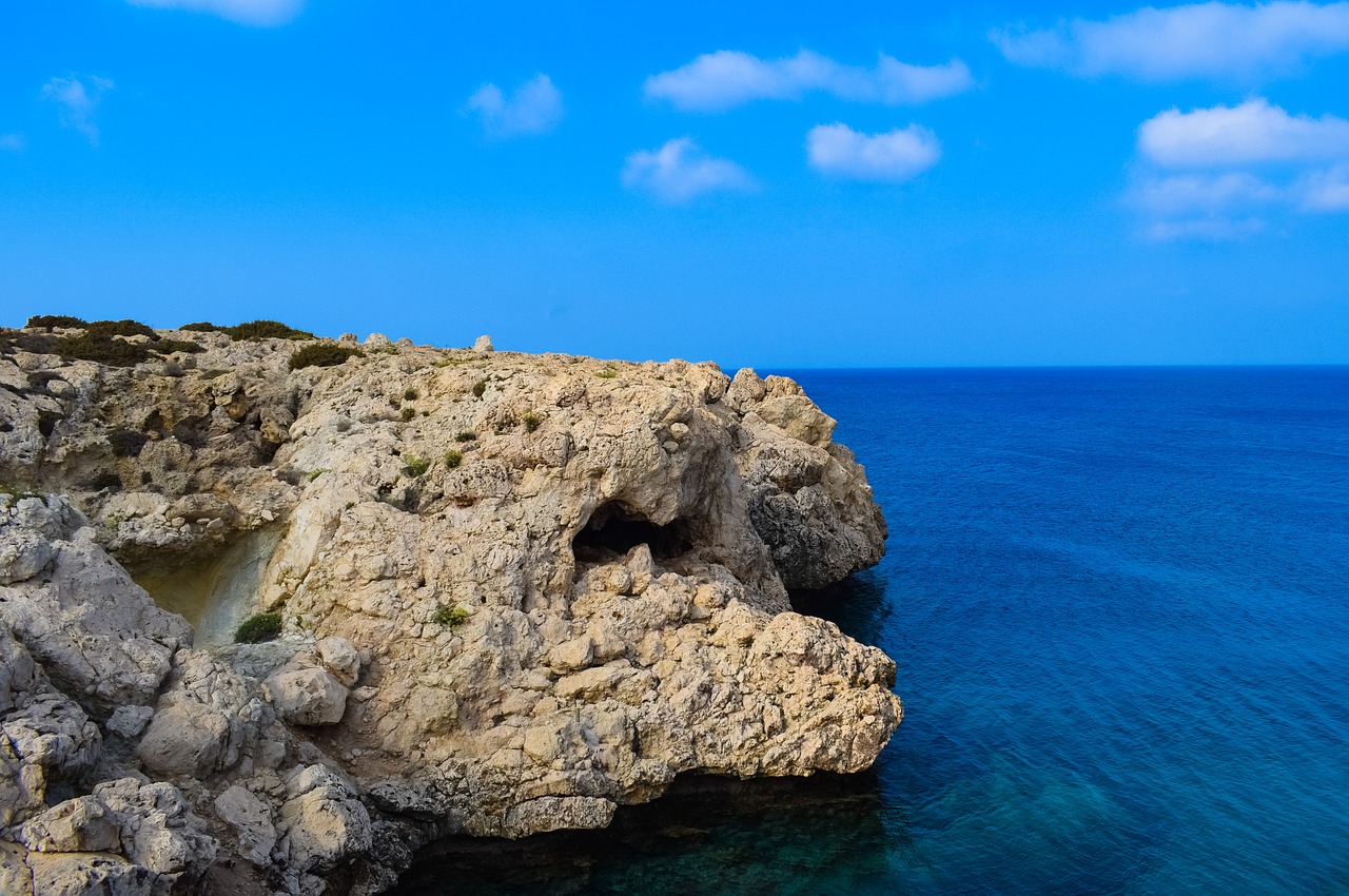 rocky coast  cliff  sea free photo