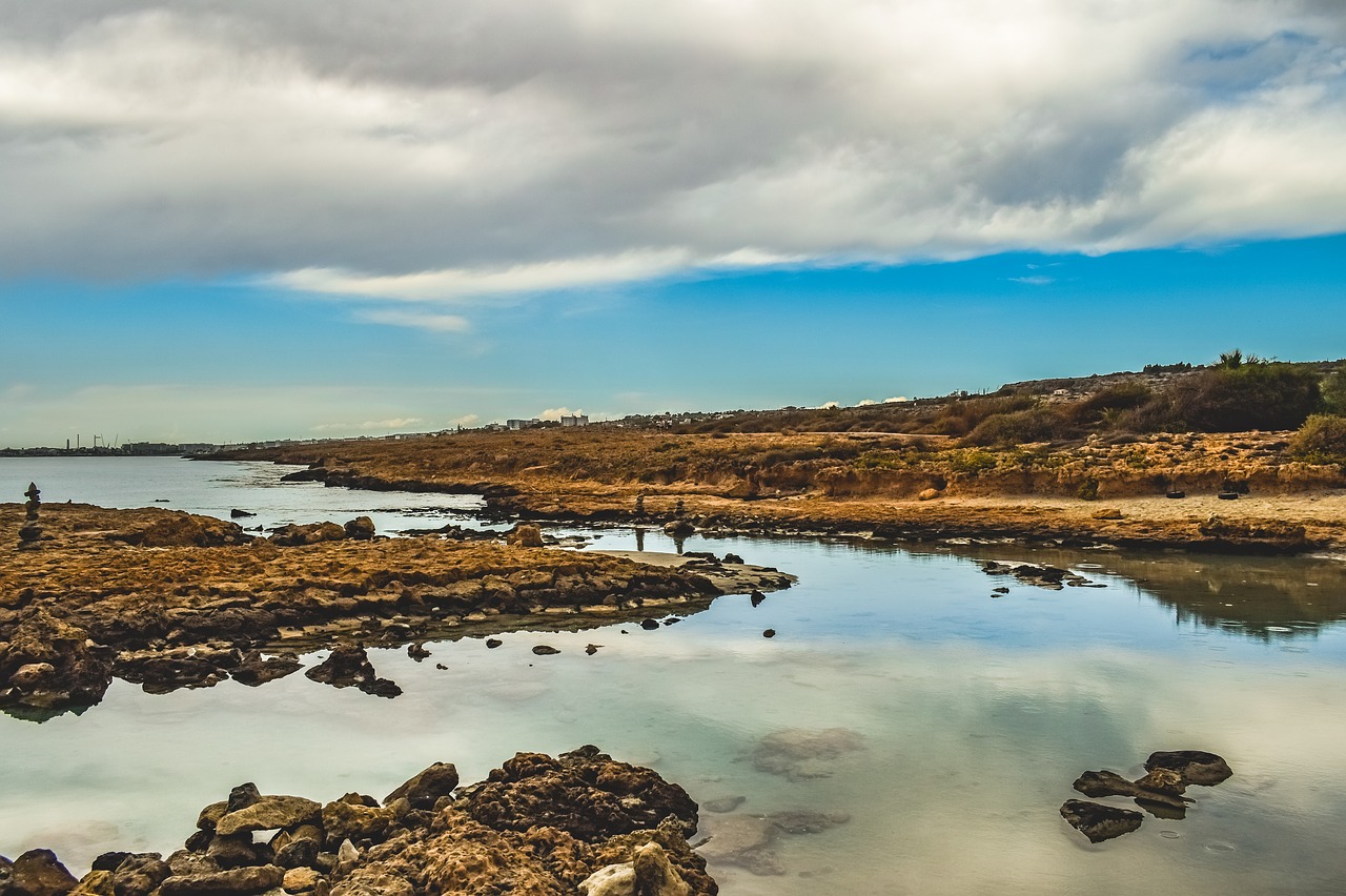 rocky coast  mirroring  landscape free photo