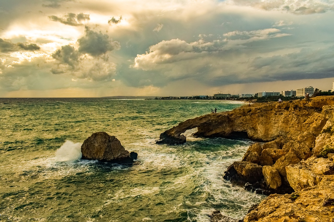 rocky coast  waves  smashing free photo