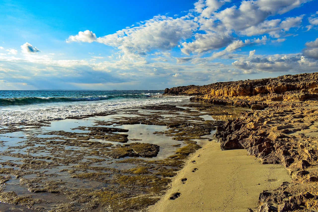 rocky coast  beach  sea free photo