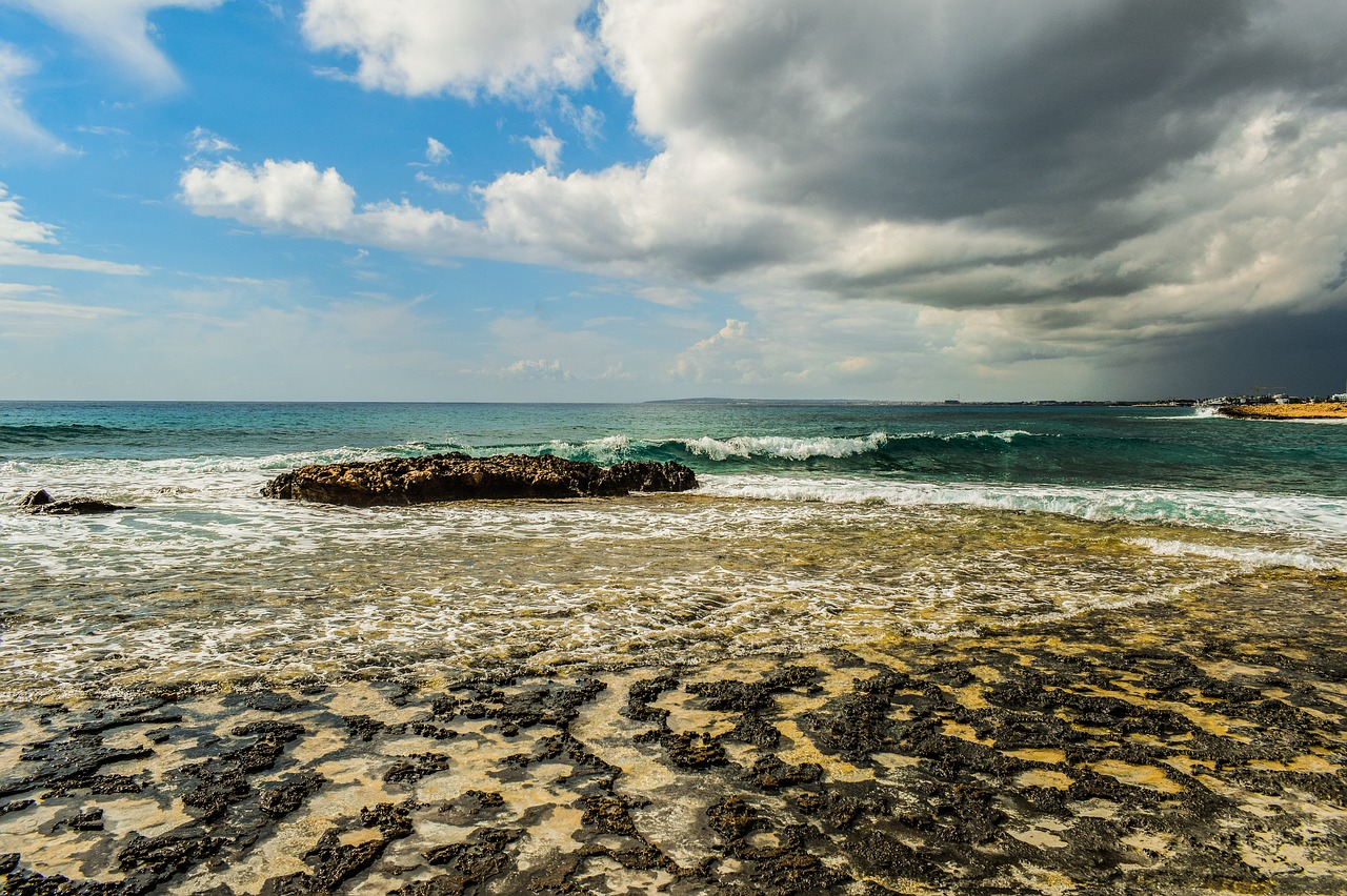 rocky coast  sea  nature free photo