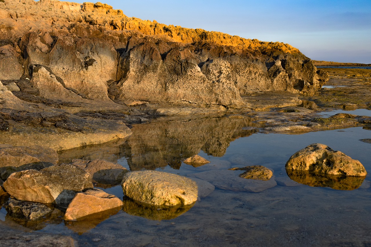 rocky coast  rock  beach free photo