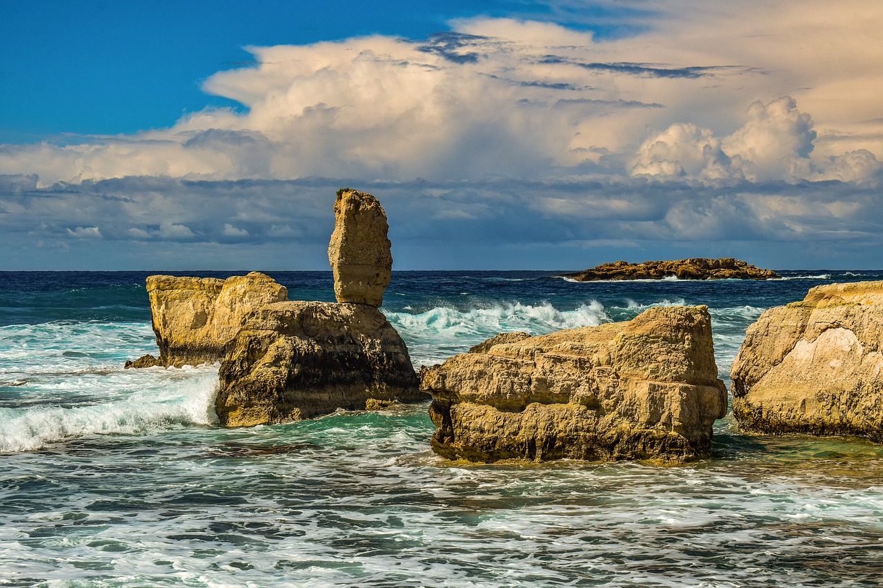 rocky coast  rock  formation free photo