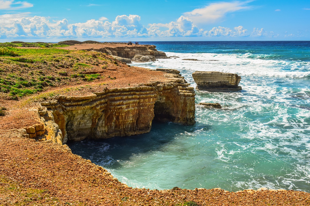 rocky coast  rock  formation free photo