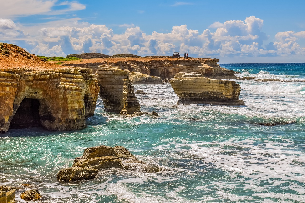 rocky coast  rock  formation free photo