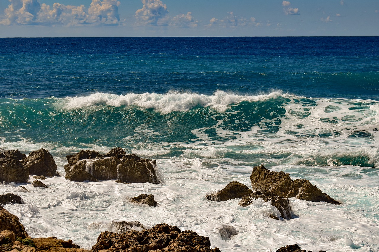 rocky coast  sea  nature free photo