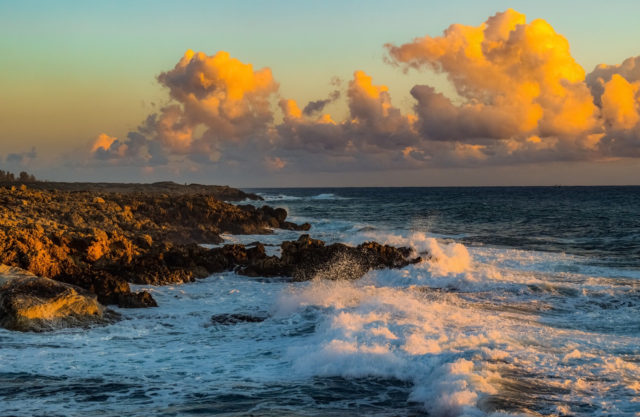 rocky coast  sea  nature free photo