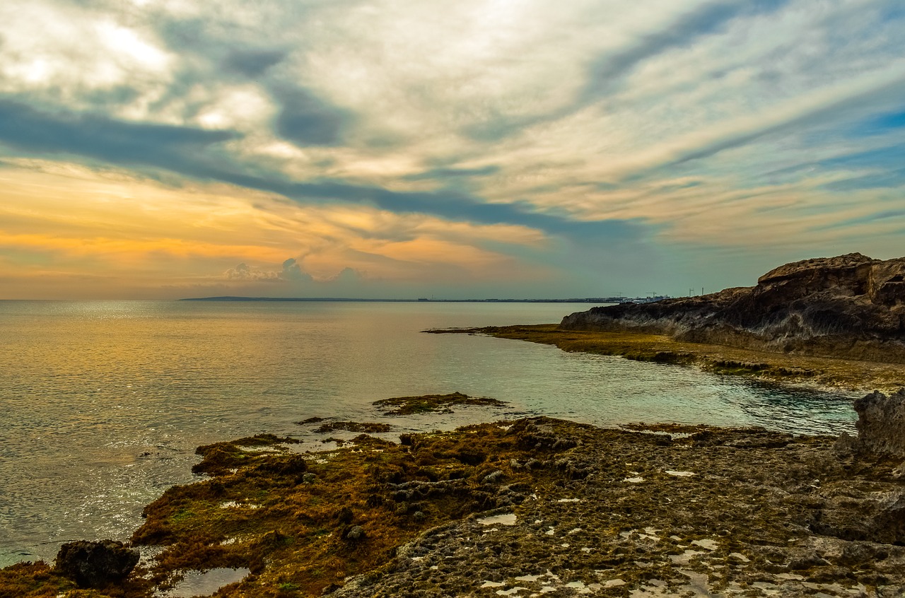 rocky coast  sea  nature free photo