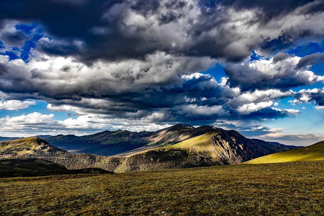 rocky mountains colorado sky free photo