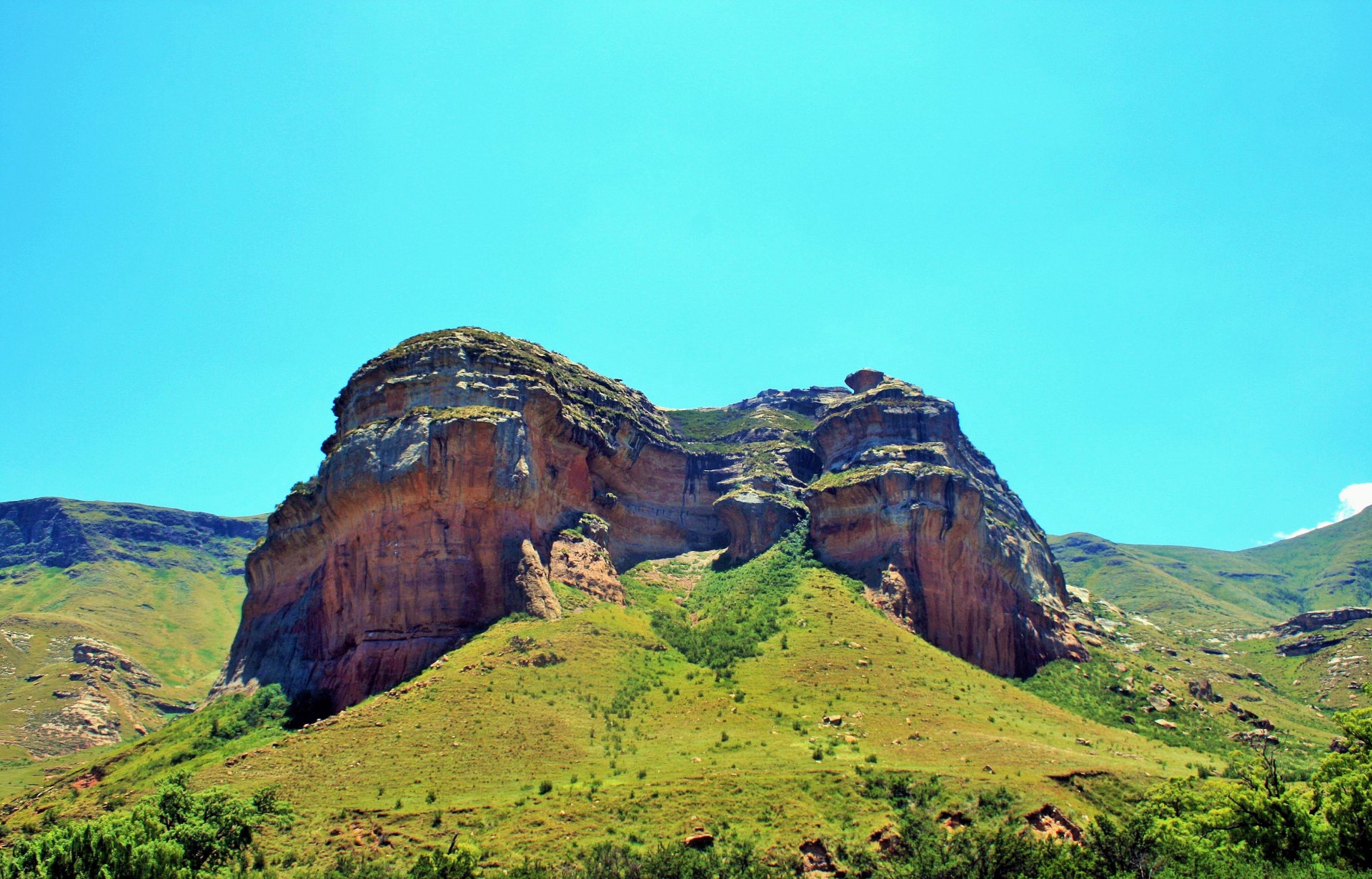 mountains drakensberg golden gate national park free photo