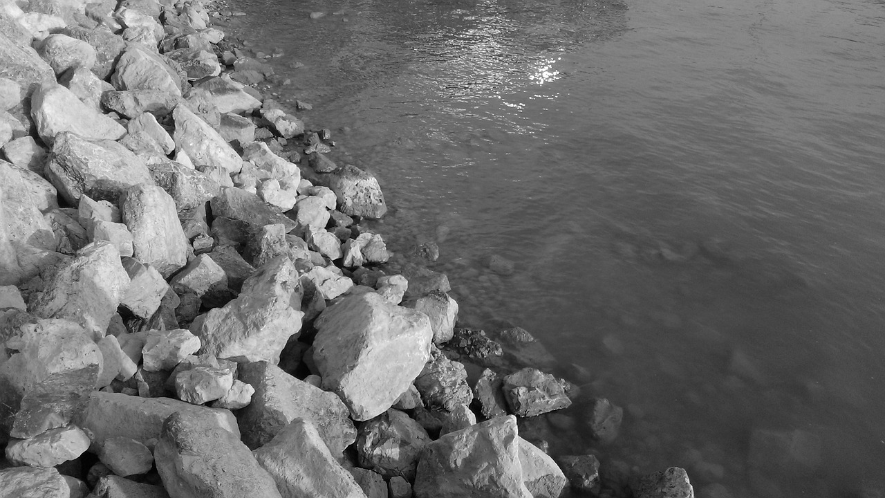 rocky shore rocks on the shore shore water free photo