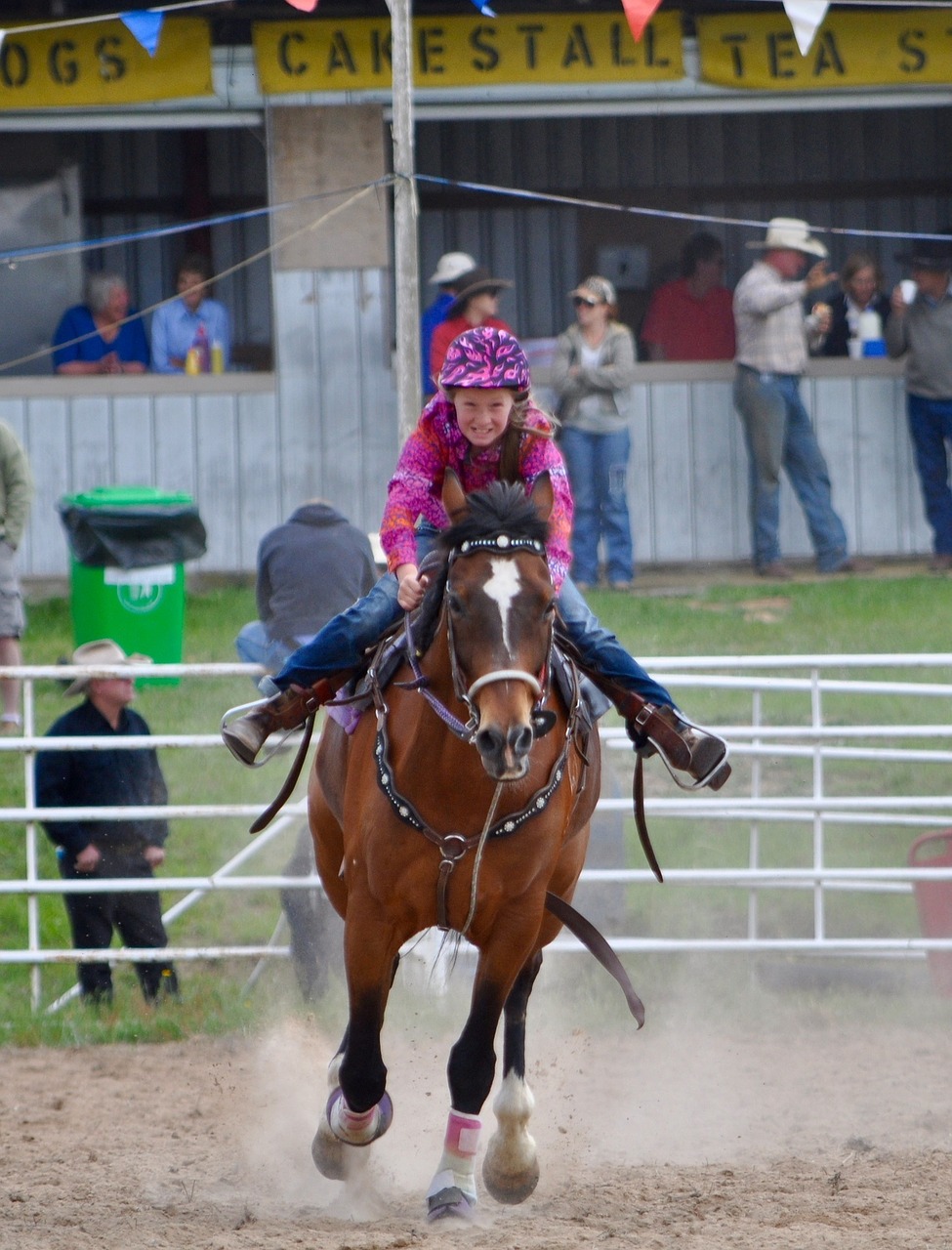 rodeo barrel racing woman free photo