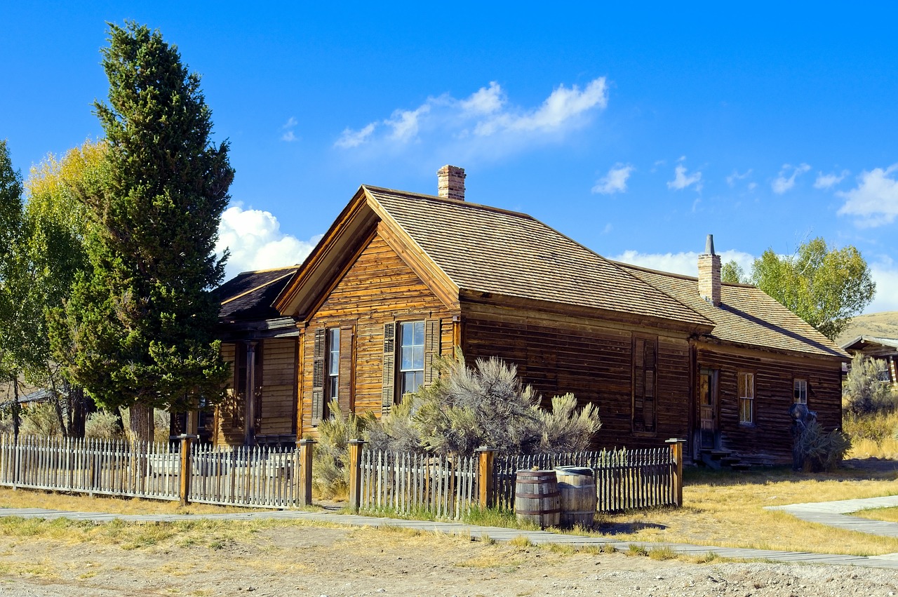 roe-graves house  bannack  montana free photo