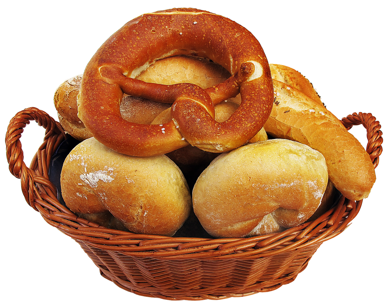 roll pretzel baked goods free photo