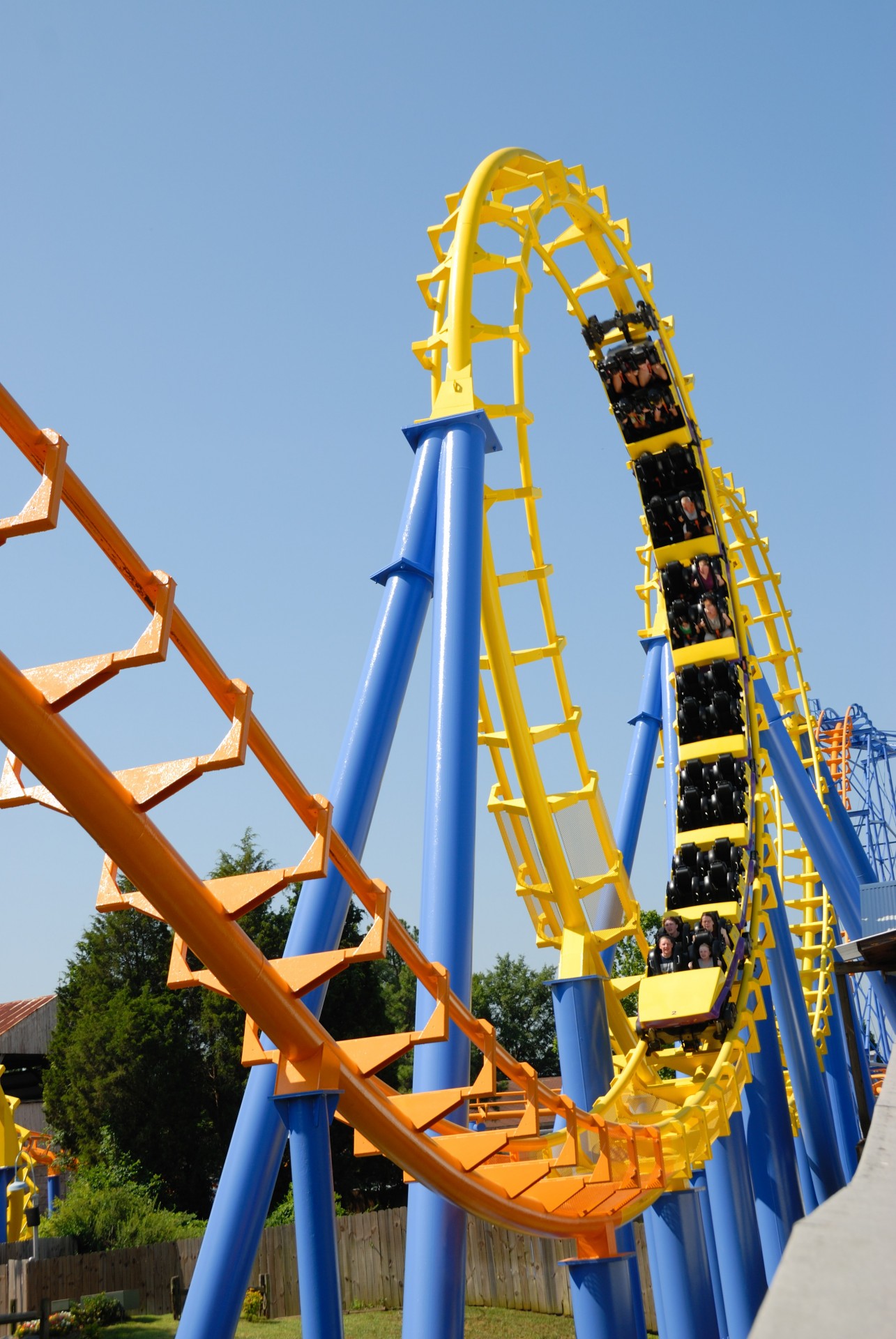 roller coaster amusement park tall free photo