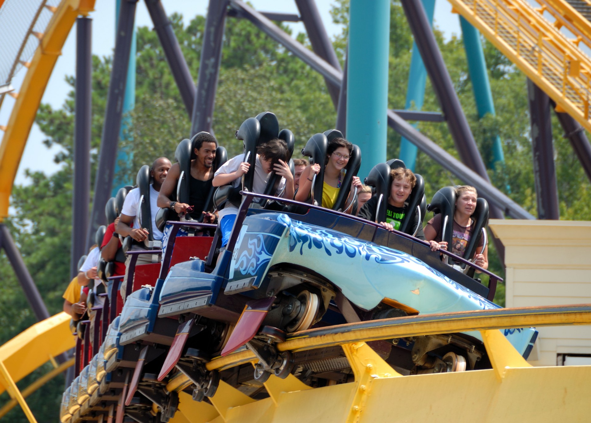 roller coaster thrill ride free photo