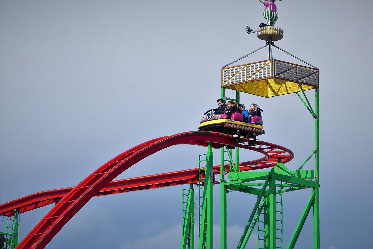 roller coaster  kamble  ride free photo
