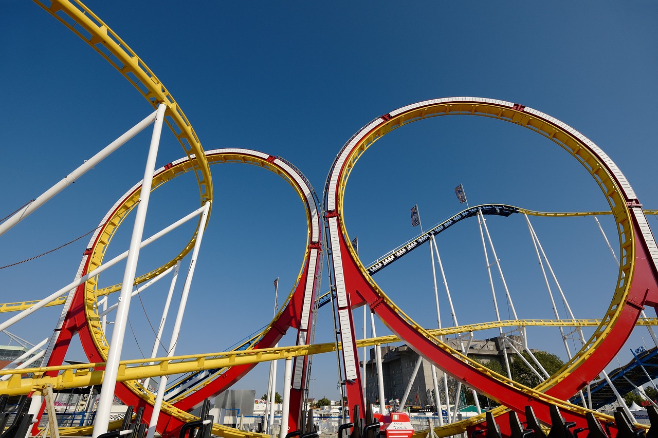 roller coaster  summer  sky free photo