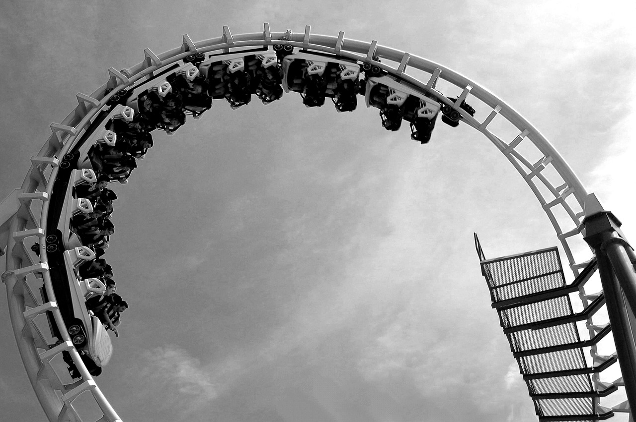 roller coaster  ride  thrill free photo