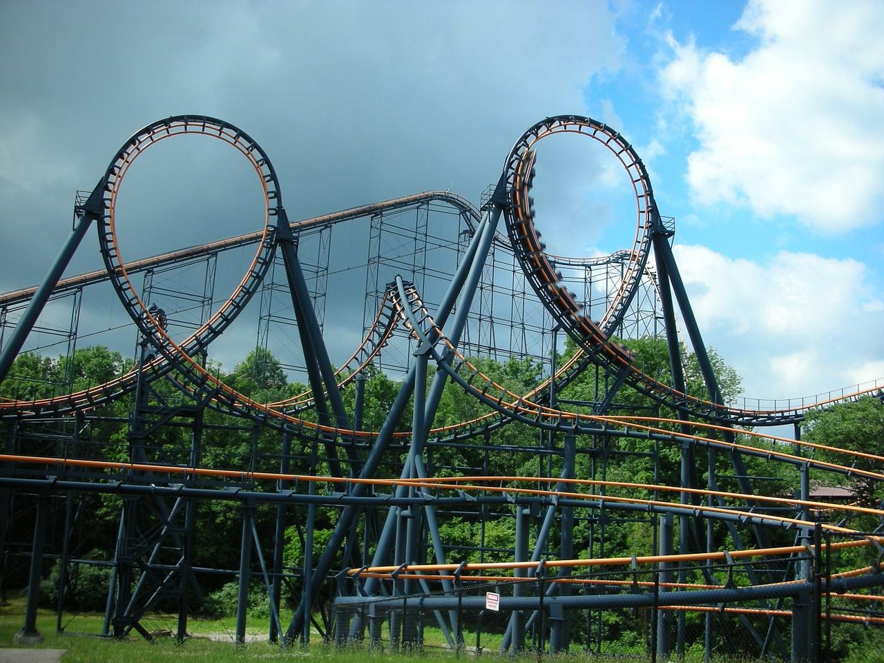 roller coaster ride amusement free photo