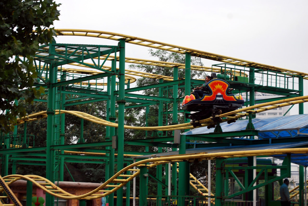 roller coaster amusement free photo