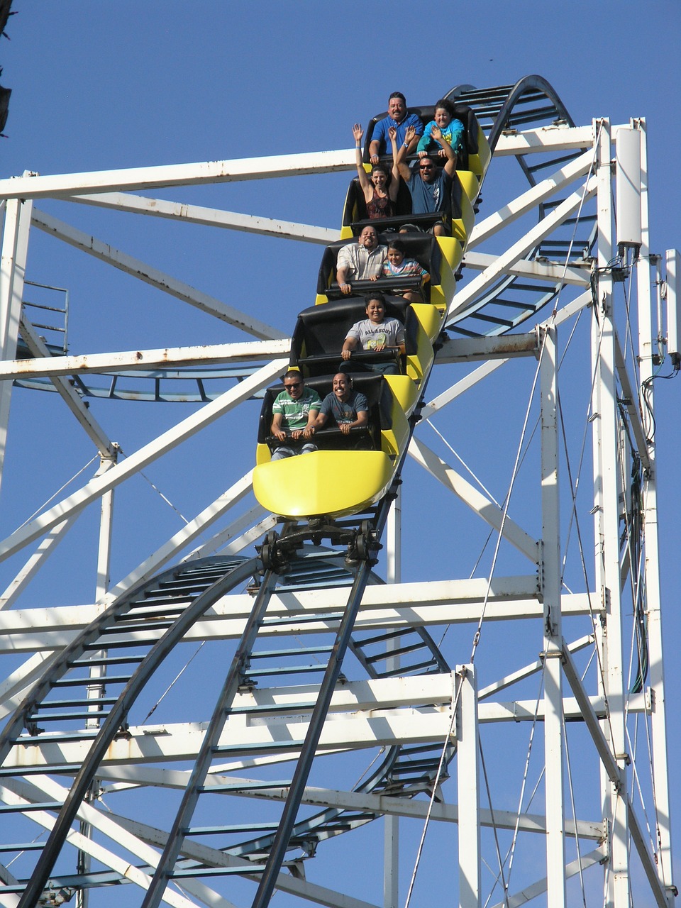rollercoaster amusement park fun free photo