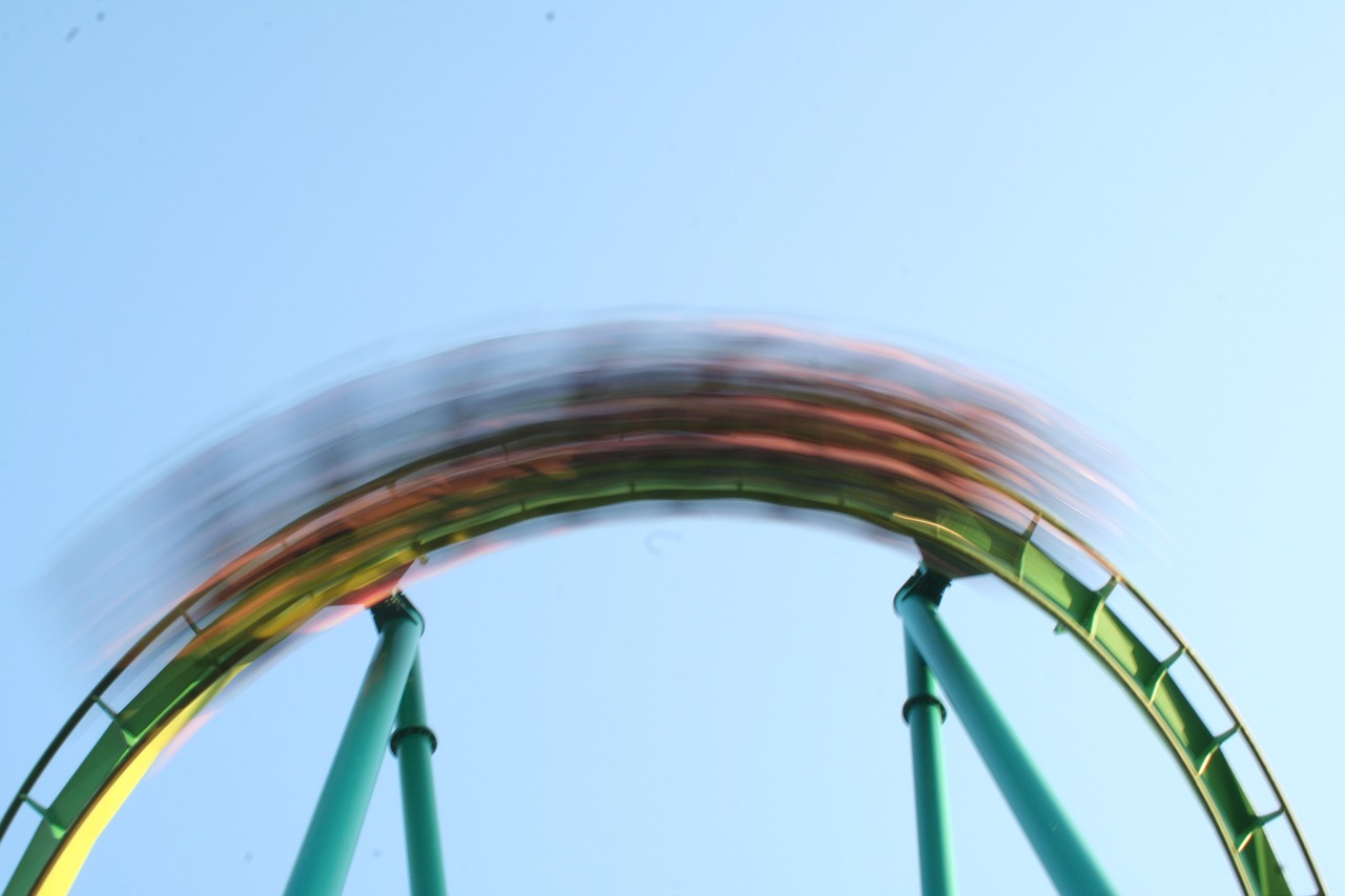 rollercoaster fast blur free photo