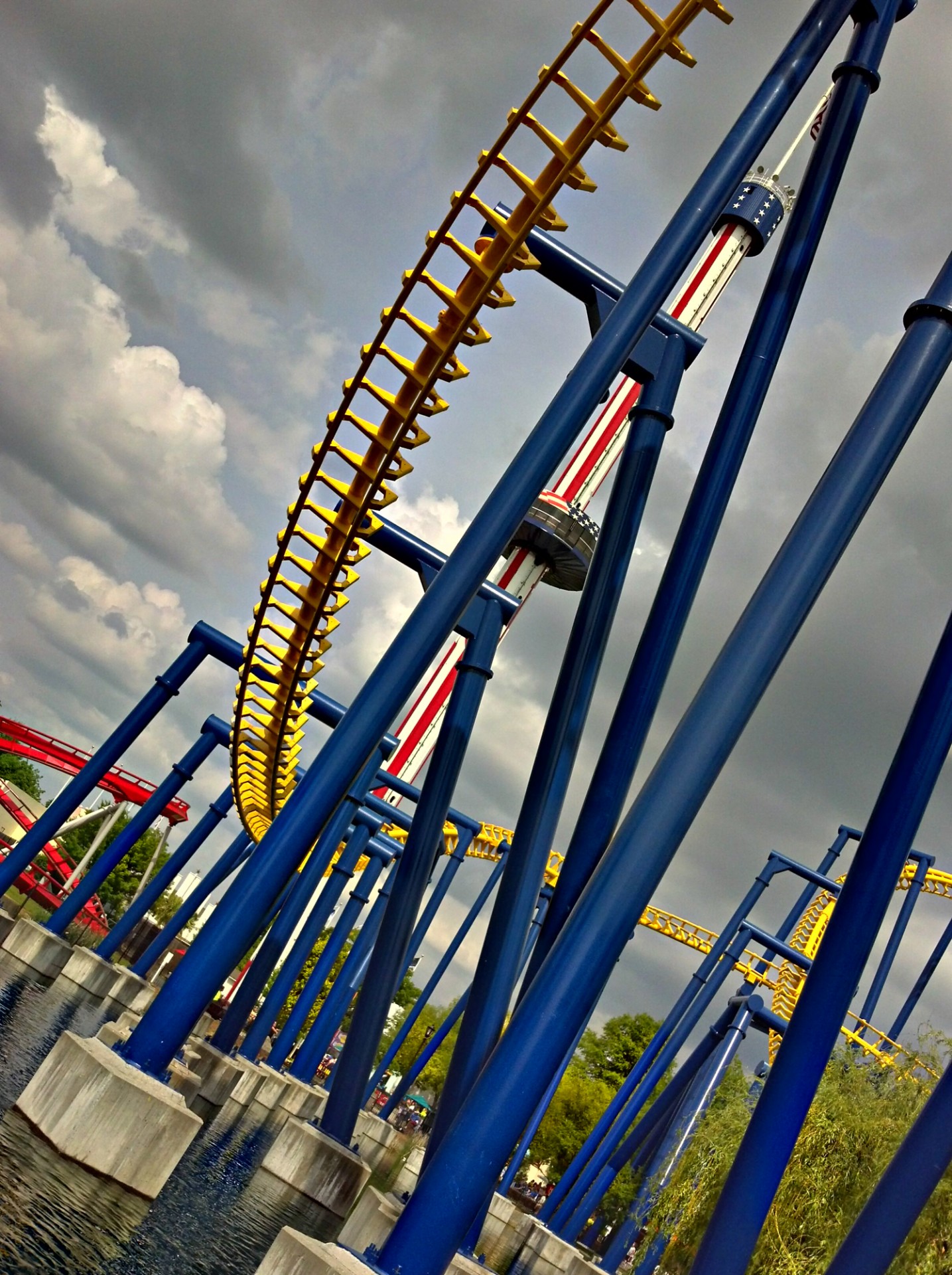 roller coaster park free photo