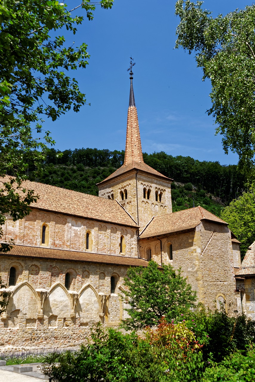 romainmotier switzerland church free photo