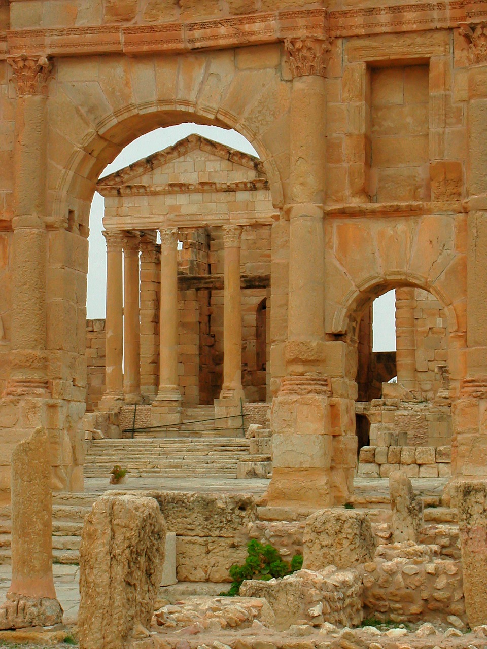 roman ruins sbeitla free photo