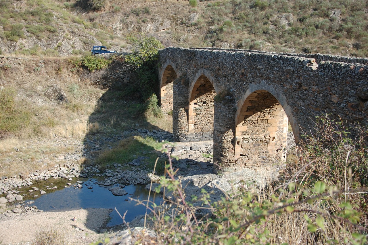 roman bridge algoso historic preservation free photo