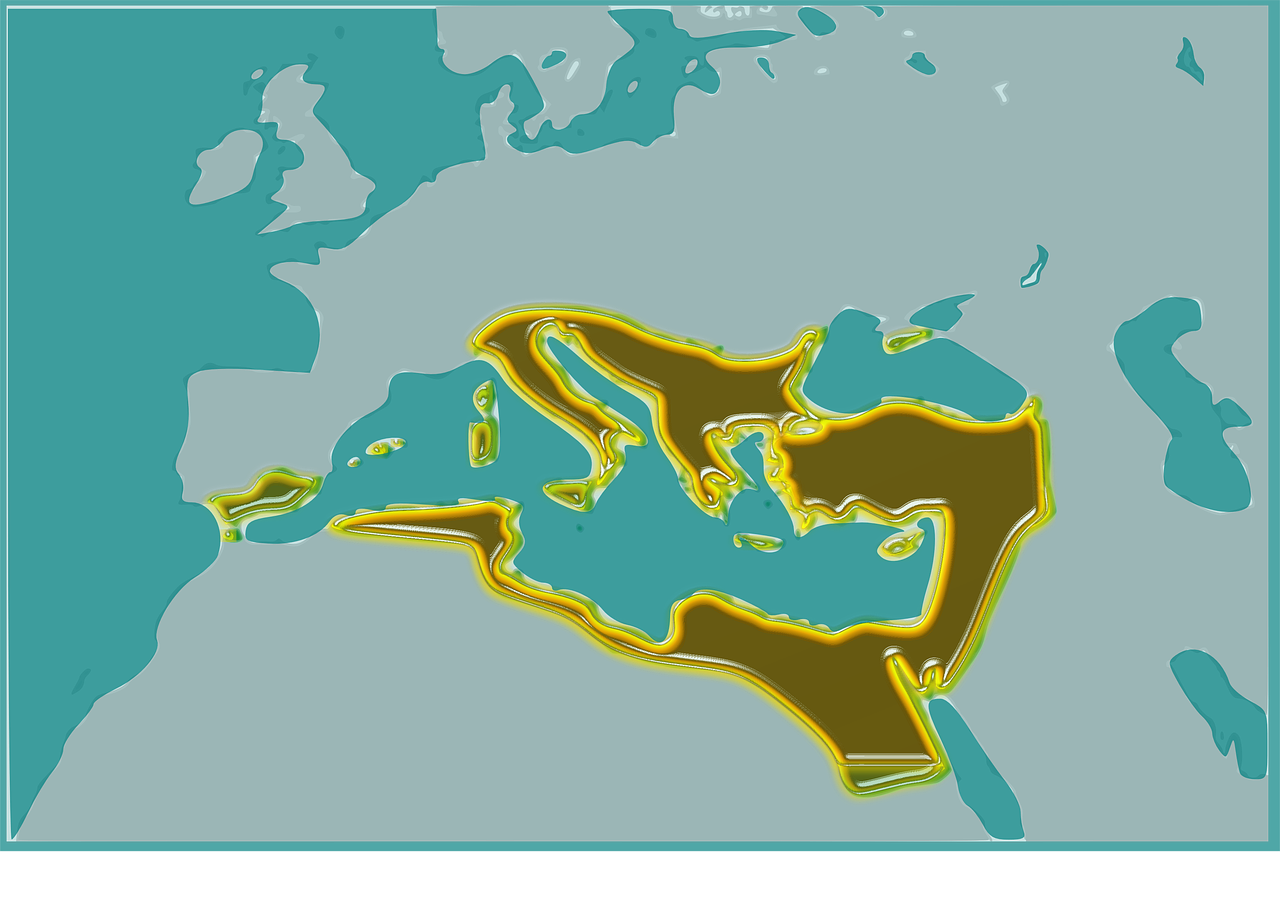 roman empires in 550 map country free photo