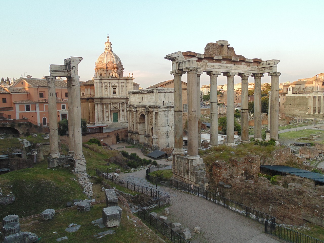 roman forum rome italy free photo