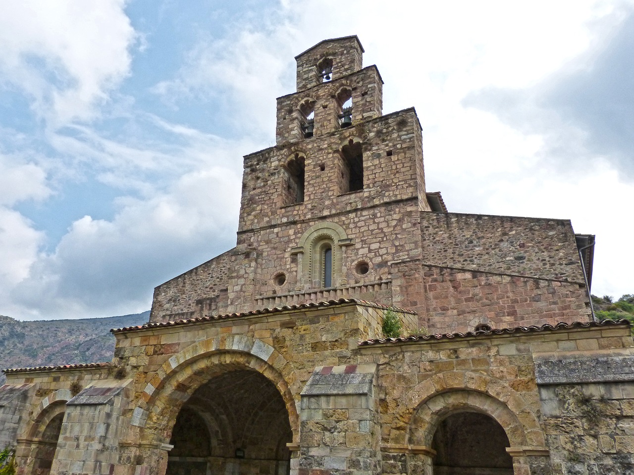 romanesque monastery belfry free photo