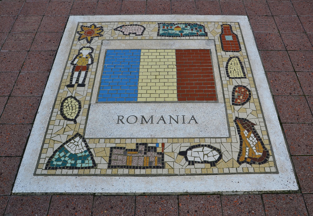 romania team emblem flag free photo