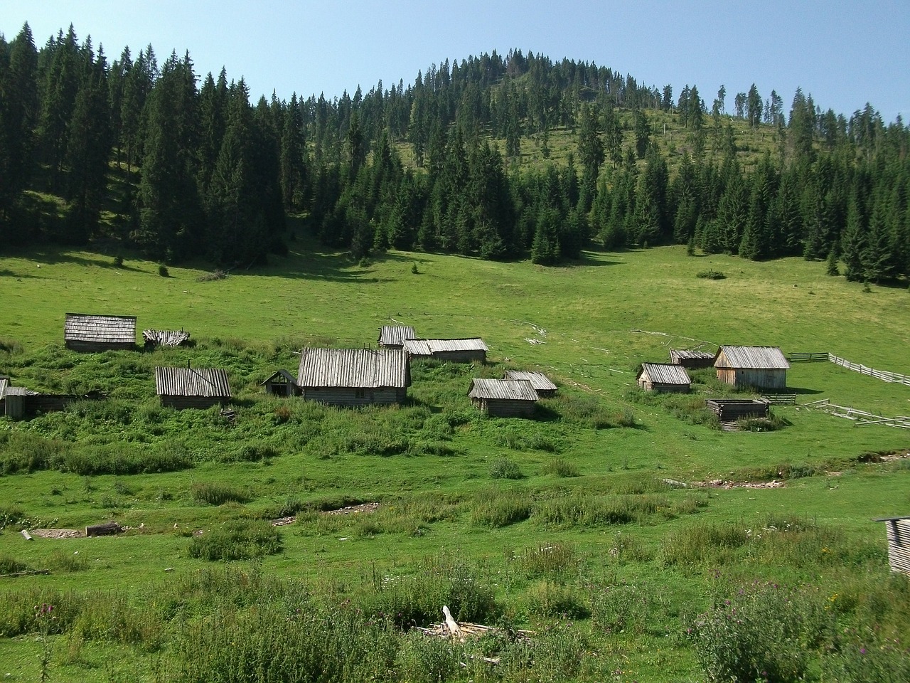 romania carpathian chalets free photo