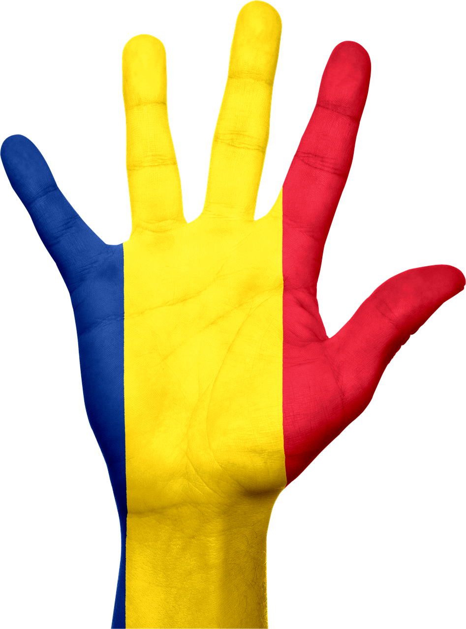 romania flag hand free photo