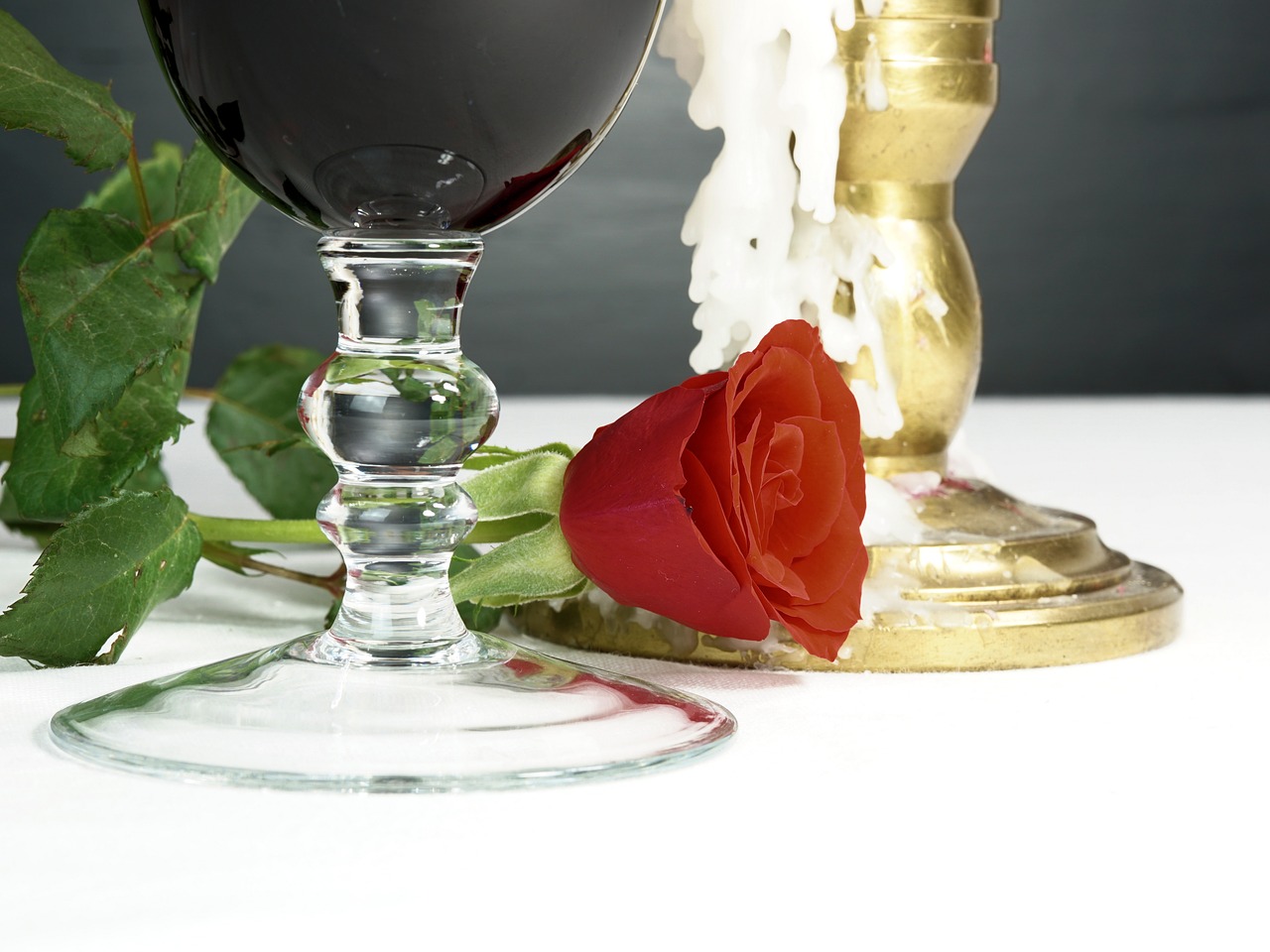 romantic rose candle free photo